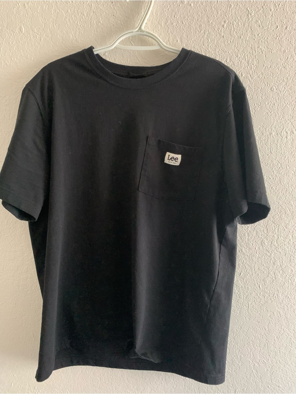 Lee Black Short-Sleeve Pocket Tee